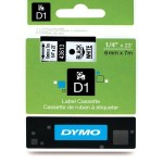 Taśma DYMO D1 6mm x 7m Biała / Czarny nadruk S0720780 43613