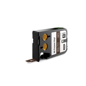 DYMO XTL taśma vinylowa trwała 12mm Biały na brązowym 7m 1868786