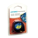 Taśma Dymo LetraTag 12mm/4m - plastikowa, żółta S0721620 59423