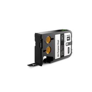 DYMO XTL taśma vinylowa trwała 12mm Biały na czarnym 7m 1868796