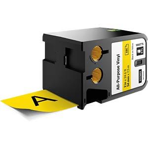 DYMO XTL taśma vinylowa trwała 54mm Czarna na żółtym 7m 1868775