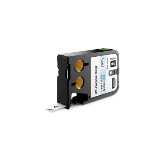 DYMO XTL taśma vinylowa trwała 12mm Czarna na przezroczystym 7m 1868741