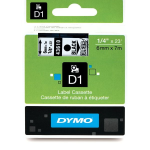 Taśma DYMO D1 6mm x 7m Przeźroczysta / Czarny nadruk S0720770 43610