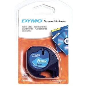 Taśma Dymo LetraTag 12mm/4m - plastikowa, niebieska S0721650