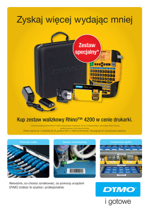 Drukarka Etykiet Dymo RHINO 4200 Zestaw Walizkowy 1852994
