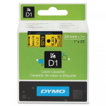 Taśma DYMO D1 24mm x 7m Żółta / Czarny nadruk S0720980 53718