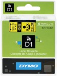 Taśma DYMO D1 6mm x 7m Żółta / Czarny nadruk S0720790 43618