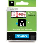 Taśma DYMO D1 19mm x 7m Biała / Czerwony nadruk S0720850 45805